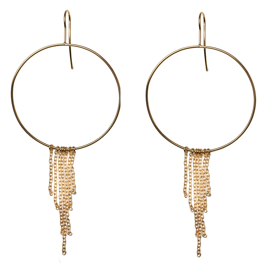 Pendientes Gold Hoop - Me Las Merezco